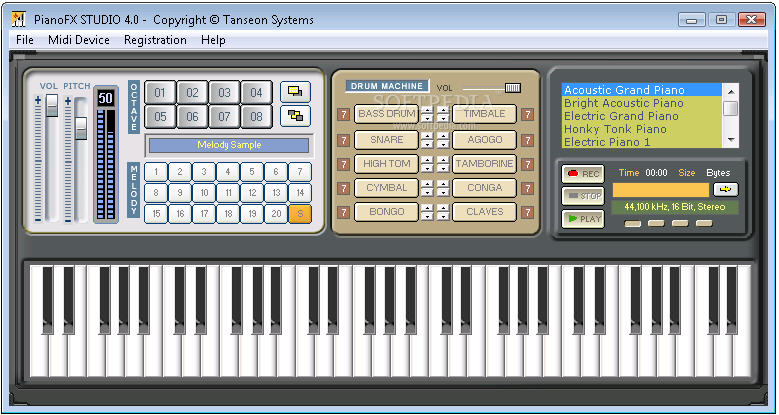PianoFX Studio 4.0 - программа-синтезатор, превращающий ваш компьютер