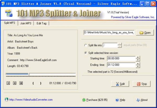 101 MP3 Splitter & Joiner