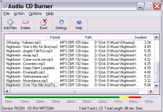 Audio CD Burner
