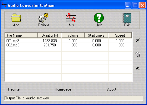 Audio Converter Mixer