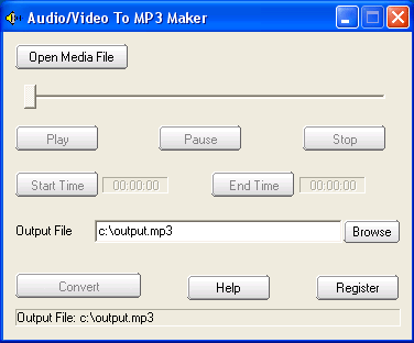 Audio/Video To MP3 Maker