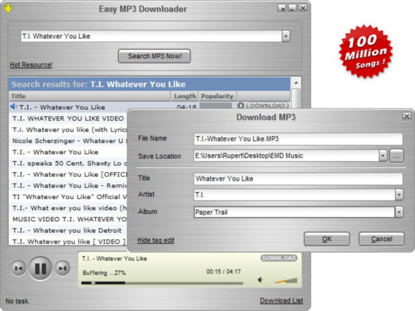 Easy MP3 Downloader