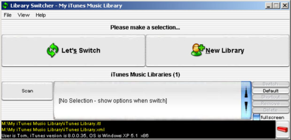 Library Switcher for iTunes