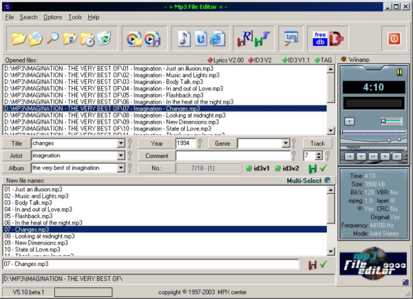 Mp3 File Editor - MP3 center