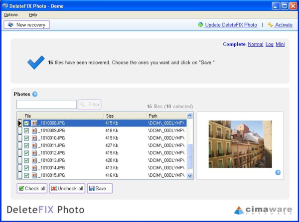 Recover Pictures from Memory Card