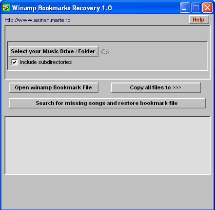Winamp Bookmarks Recovery