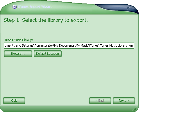 iTunes Export Wizard