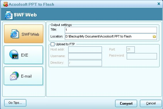 Acoolsoft  PPT to Flash