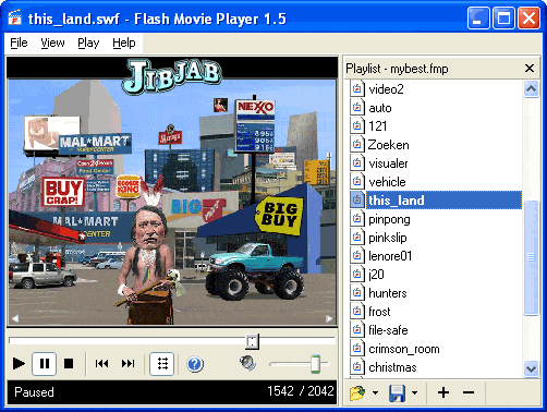 Flash audio player