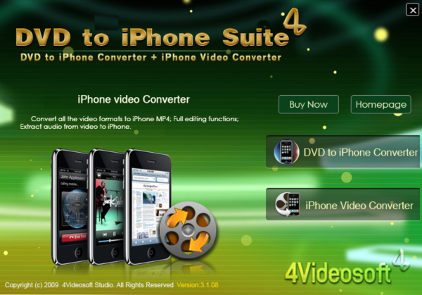 4Videosoft DVD to iPhone Suite