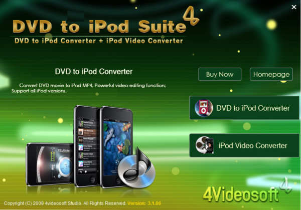 4Videosoft DVD to iPod Suite