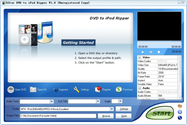 5Star DVD to iPod Ripper
