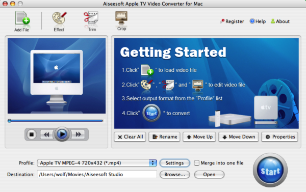 Aiseesoft Apple TV Video Converter for Mac