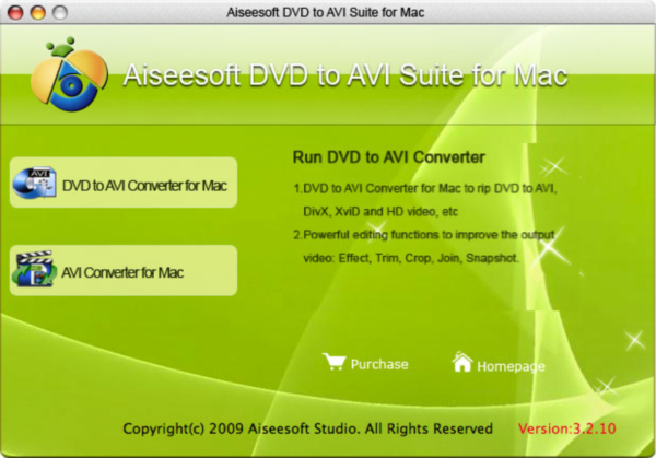Aiseesoft DVD to AVI Suite for Mac