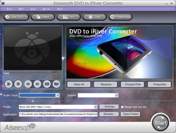 Aiseesoft DVD to iRiver Converter