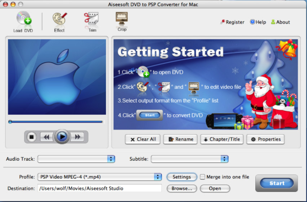 Aiseesoft DVD to PSP Converter for Mac