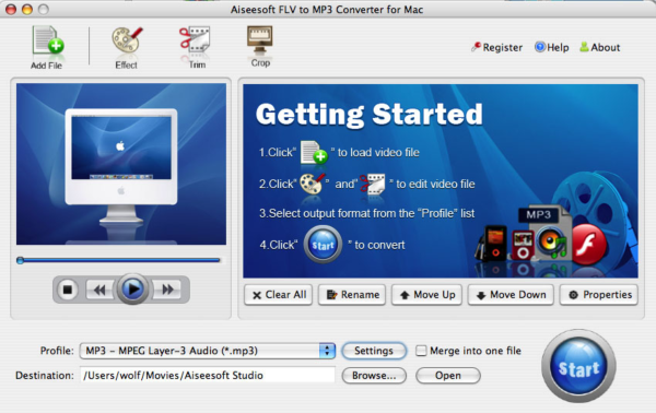 Aiseesoft FLV to MP3 Converter for Mac