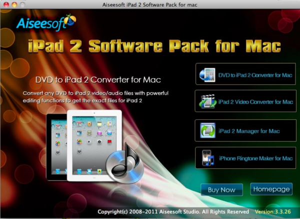 Aiseesoft iPad 2 Software Pack for Mac
