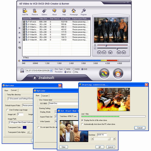 All Video to VCD SVCD DVD Creator-Burner