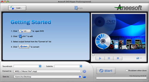 Aneesoft DVD Ripper Pro for Mac