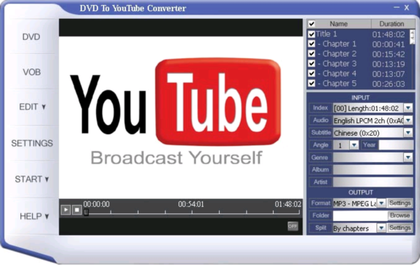 CNC DVD To You Tube Converter