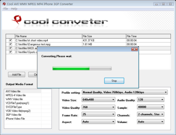 Cool AVI WMV MPEG MP4 iPhone Converter