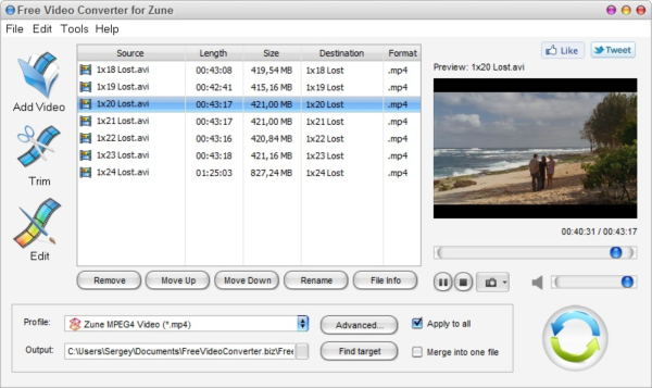 Free Video Converter for Zune