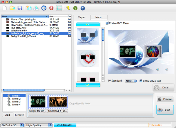 iMoviesoft DVD Maker for Mac