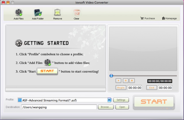 iovSoft Video Converter for Mac