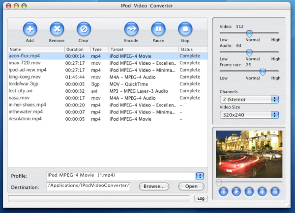 iPod Video Converter for Mac