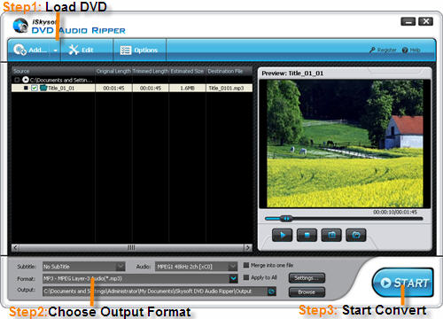 iSkysoft DVD Audio Ripper