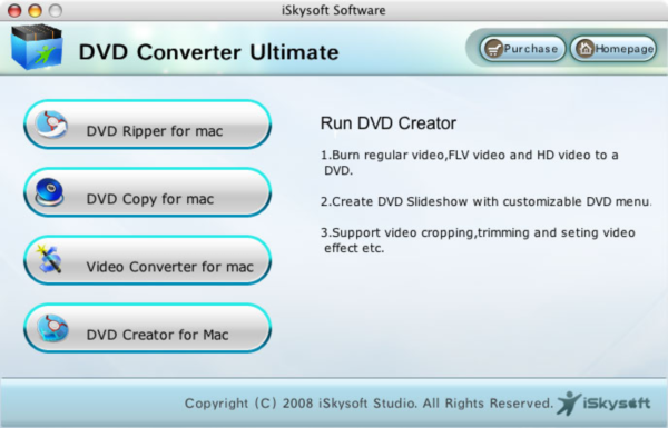 iSkysoft DVD Converter Ultimate for Mac