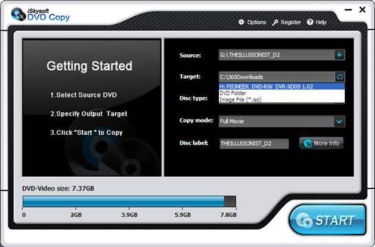 iSkysoft DVD Copy for Windows