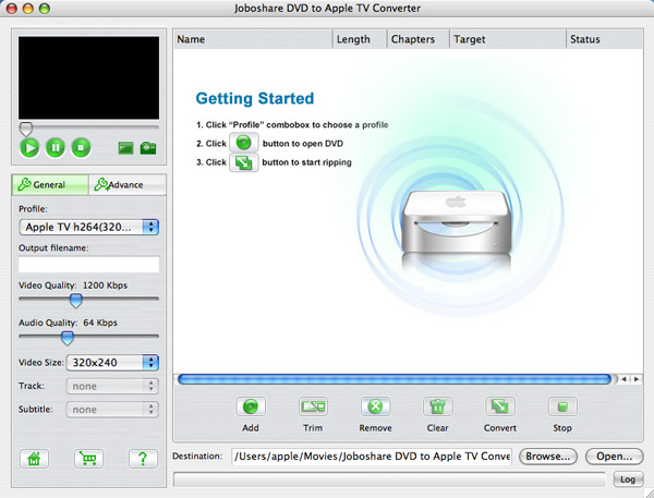 Joboshare DVD to Apple TV Converter for Mac