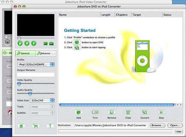 Joboshare DVD to iPod Bundle for Mac