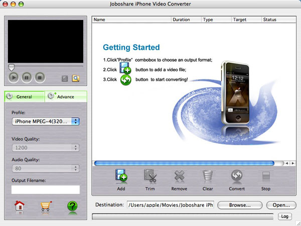 Joboshare iPhone Video Converter for Mac