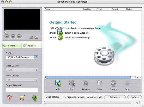 Joboshare Video Converter for Mac