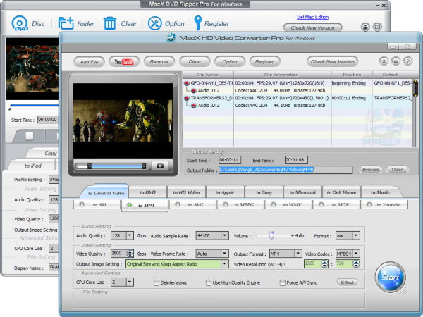 MacX DVD Video Converter Pack for Windows
