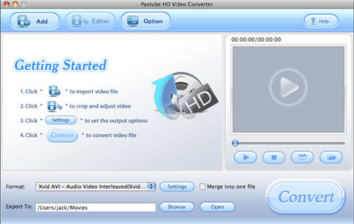 Pavtube HD Video Converter for Mac