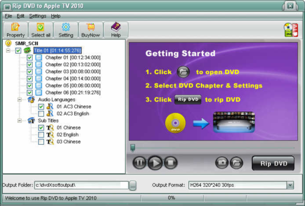 Rip DVD to Apple TV 2010