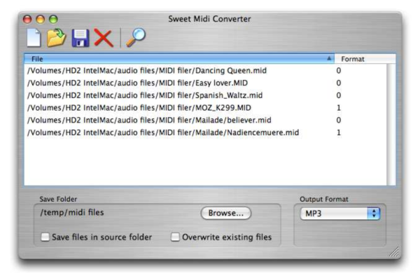 Sweet MIDI Converter for Mac