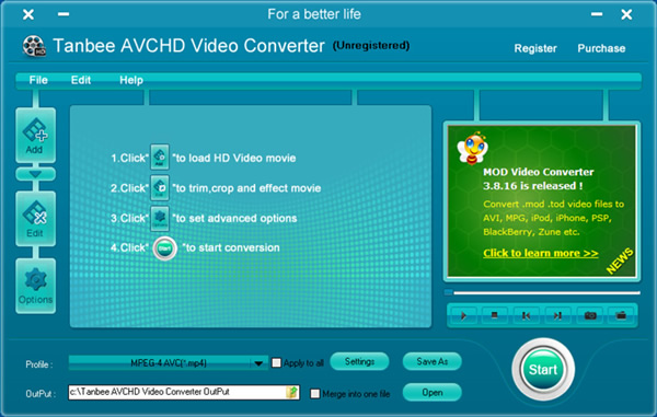 Tanbee AVCHD Video Converter