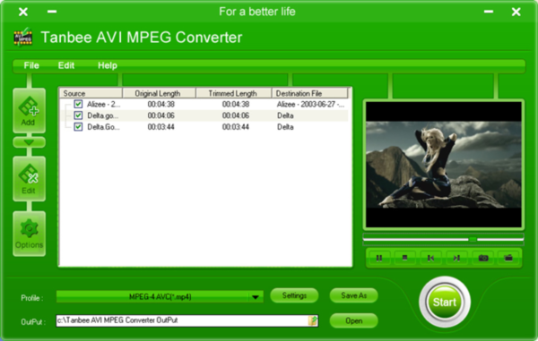 Tanbee AVI MPEG Converter