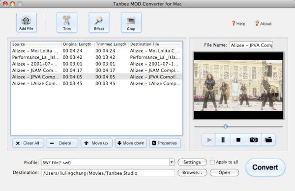 Tanbee Mod Video Converter for Mac