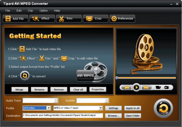 Tipard AVI MPEG Converter