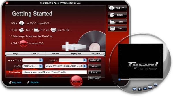 Tipard DVD to Apple TV Converter for Mac