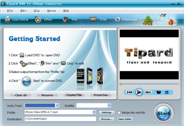 Tipard DVD to iPhone Converter