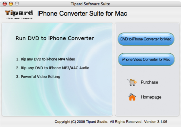 Tipard iPhone Converter Suite for Mac