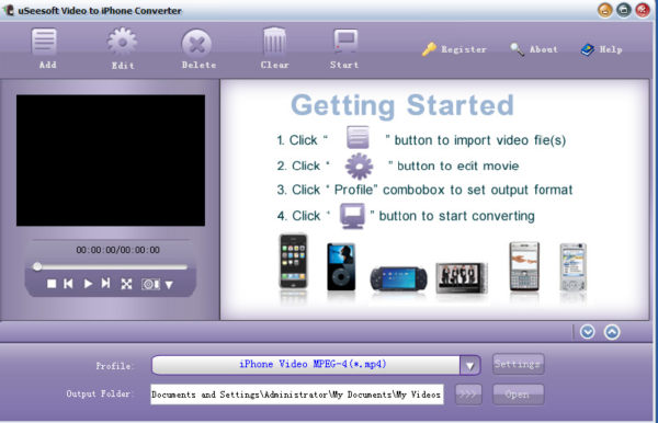 uSeesoft Video to iPhone Converter