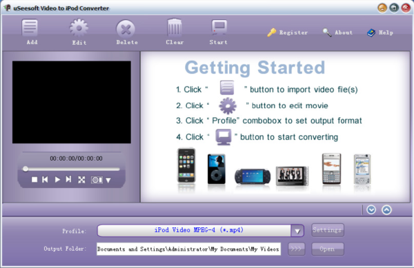 uSeesoft Video to iPod Converter